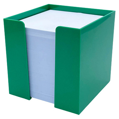 Zettelbox, 10 x 10 x 10 cm, grün