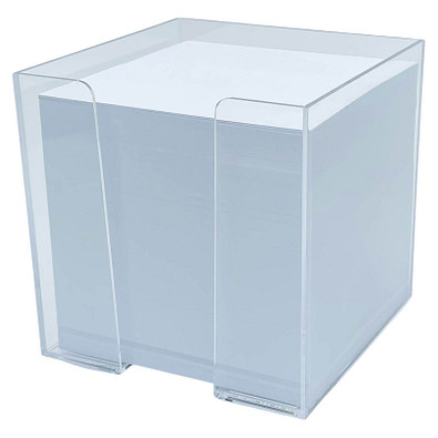 Zettelbox, 10 x 10 x 10 cm, glasklar