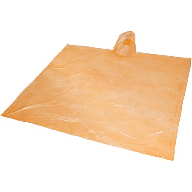 Ziva Einweg Regenponcho mit Hülle, orange Ziva Einweg Regenponcho mit Hülle, orange