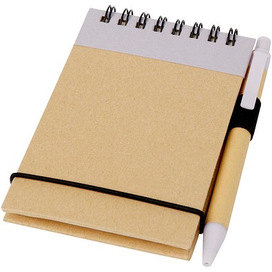 Zuse A7 Recycling Notizblock mit Stift, fliederfarben