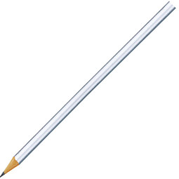 Qualitäts-Bleistift ohne Radiergummi, silber-glänzend