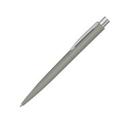 uma® Metall-Druckkugelschreiber Lumos Gum, blaue Mine, grau