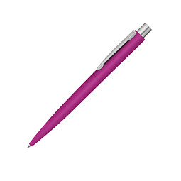 uma® Metall-Druckkugelschreiber Lumos Gum, blaue Mine, pink