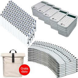 Werbe-Sparset, 331-tlg., inkl. Druck, Weiß