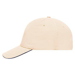 5-Panel Sandwich-Cap, natur/navy