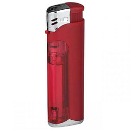 Piezo LED-Feuerzeug Light Fire, rot/matt