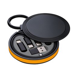 6-in-1 Ladekabel REEVES-myCONVERTICS, schwarz/orange