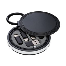 6-in-1 Ladekabel REEVES-myCONVERTICS, schwarz/weiß