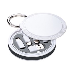 6-in-1 Ladekabel REEVES-myCONVERTICS, weiß/anthrazit