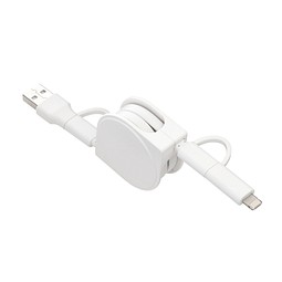 6-in-1 Ladekabel REEVES-SNAKE II, weiß