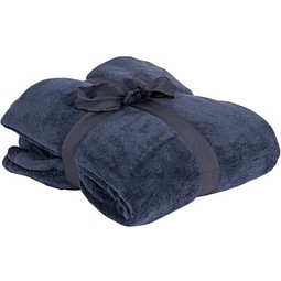 Microfleece-Kuscheldecke, dunkelblau