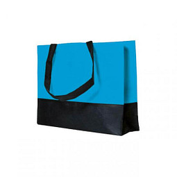 Joytex® Vlies-Umhängetasche, hellblau/schwarz