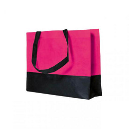 Joytex® Vlies-Umhängetasche, pink/schwarz