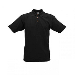 JAMES & NICHOLSON Unisex Poloshirt, schwarz, XL