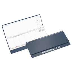 Geiger-Notes Schreibtisch-Querkalender Ideal 2025, blau