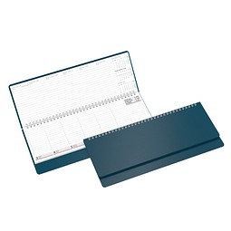 Geiger-Notes Schreibtisch-Querkalender Ideal 2027, blau