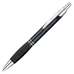 PENKO® Metall-Kugelschreiber Evergreen, blaue Mine, schwarz