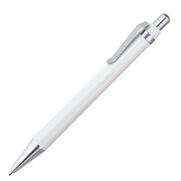 LANCE® Kugelschreiber Quebec, blaue Mine, weiß