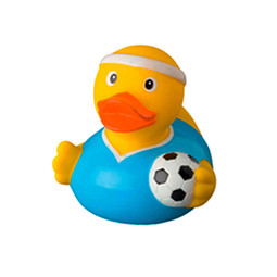 Schnabels® Bade-Ente Fussballer, gelb/hellblau