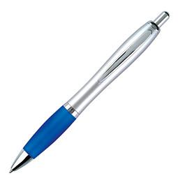 LANCE® Kugelschreiber Rio Satin, blaue Mine, silber/blau