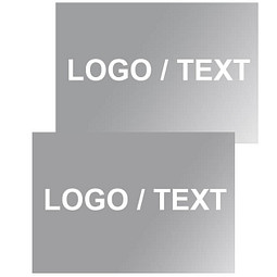 Etikett, Matt Silber, rechteckig, 50 x 35 mm