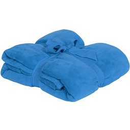 Microfleece-Kuscheldecke, royalblau