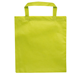 Joytex® Vliestasche Textile mit kurzen Henkeln, limette