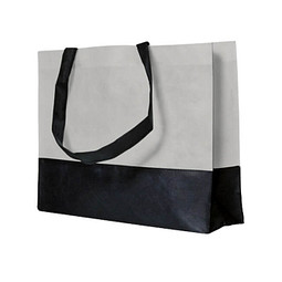 Joytex® Vlies-Umhängetasche, hellgrau/schwarz