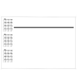 Schreibunterlage, ohne Werbedruck, mit Kalender 2026/2027 links