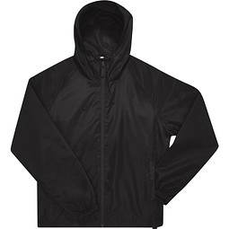 B&C Collection Unisex Windbreaker Jacke, schwarz, M