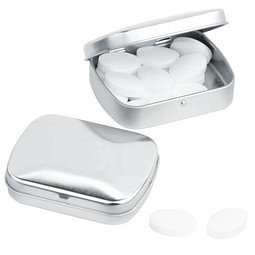 VIVIL Mini-Pfefferminz-Dose, eckig, silber