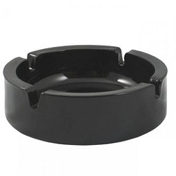 Glas-Aschenbecher, schwarz