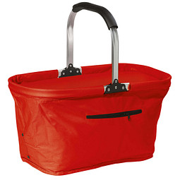 Einkaufskorb Uni, Rot