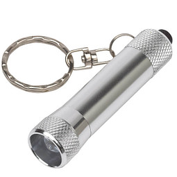 LED-Schlüsselleuchte Comet, silber