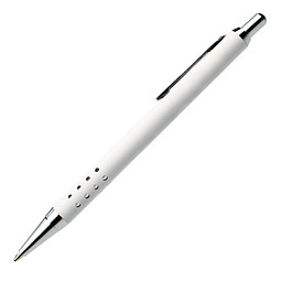 LANCE® Metall-Kugelschreiber Sofia, blaue Mine, weiß