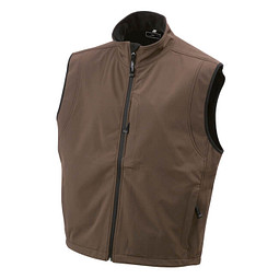 JAMES & NICHOLSON Unisex Softshell-Weste, braun, L