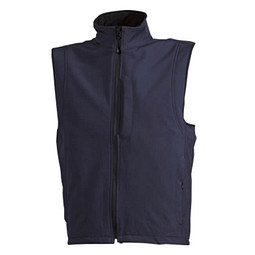JAMES & NICHOLSON Unisex Softshell-Weste, dunkelblau, L