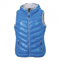 JAMES & NICHOLSON Damen Daunenweste, blau/silber, XL