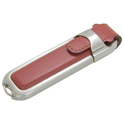 Kunstleder-USB-Stick, 4 GB, braun