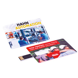 USB-Stick Classic-Card, 16 GB, weiß