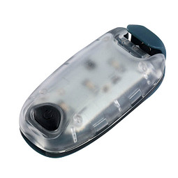 Blinklicht mit Clip, Weiß