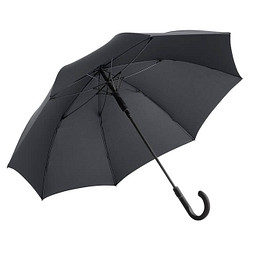 FARE® Automatik-Stockschirm Windproof, schwarz-grau