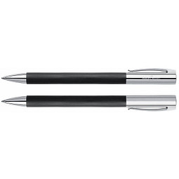 FABER-CASTELL Drehkugelschreiber Ambition, schwarze Mine, schwarz