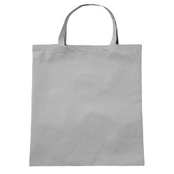Vliestasche Textile mit kurzen Henkeln, grau
