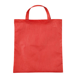 Vliestasche Textile mit kurzen Henkeln, rot