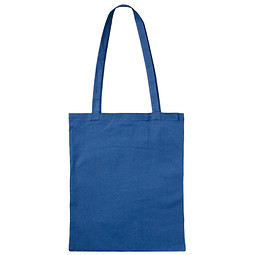 Einkaufstasche Baumwolle, lange Henkel, royalblau