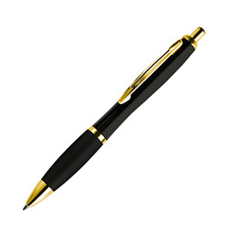 LANCE® Metall-Kugelschreiber Chicago, blaue Mine, gold,schwarz