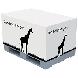 Paletten-Notizquader, grau