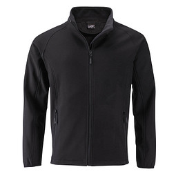 JAMES & NICHOLSON Herren Softshell-Jacke Promo, schwarz, XL