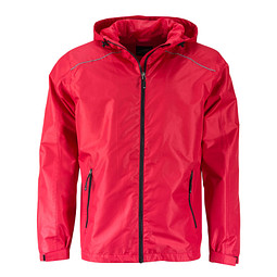 JAMES & NICHOLSON Herren Regenjacke Basic, Herren, rot, M